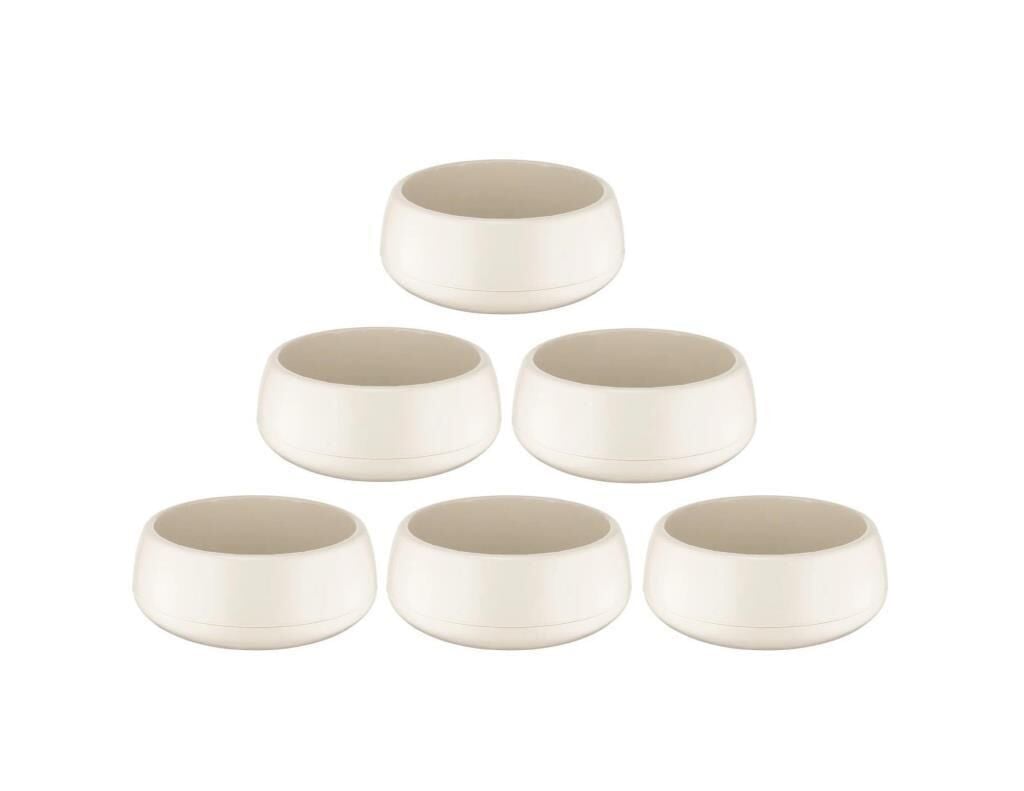 Omnipazar SO-EAS1 Elvan Arajman Sukulent Kaktüs Saksı 0.86 lt Kirli Beyaz 6 Adet