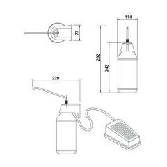 Omnipazar Genesit GS08 Ayak Pedallı Batikon Verici 950ml 12205