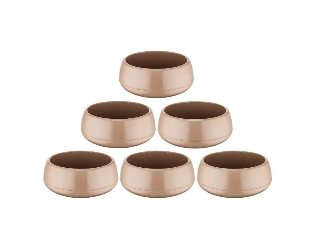 Omnipazar SO-EAS1 Elvan Arajman Sukulent Kaktüs Saksı 0.86 lt Mocha 6 Adet