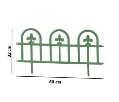 Omnipazar SY-5992 Estate Plastik Bahçe Çiti 60x32 cm 4'lü Set