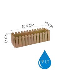 Omnipazar SO-İB02 Askılı Balkon Saksı Takım 9 lt Gold 6 Adet