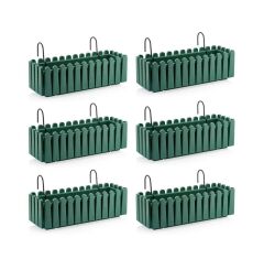 Omnipazar SO-İB02 Askılı Balkon Saksı Takımı 9 lt Yeşil 6 Adet