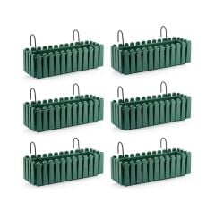 Omnipazar SO-İB02 Askılı Balkon Saksı Takımı 9 lt Yeşil 6 Adet