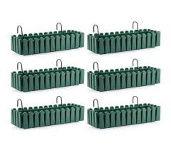 Omnipazar SO-İB03 Askılı Balkon Saksı Takım 14 lt Yeşil 6 Adet