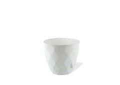 Omnipazar KRS-454 Yakamoz Tabaklı Plastik Saksı Takımı 4.8 Litre No 4 Beyaz