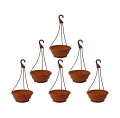 Omnipazar SY-5740 Askılı Aranjman Balkon Saksı No 1 Kahverengi 6 Adet