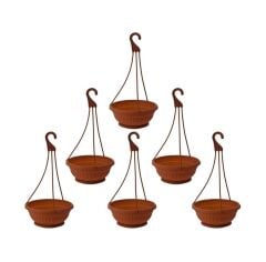 Omnipazar SY-5740 Askılı Aranjman Balkon Saksı No 1 Kahverengi 6 Adet