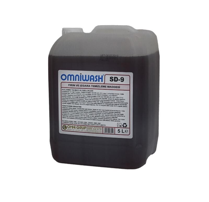 Omniwash Sd-9 5000ml Yağ Sökücü Fırın ve Izgara Temizleme Maddesi