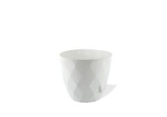 Omnipazar KRS-455 Yakamoz Tabaklı Plastik Saksı Takımı 9.2 Litre No 5 Beyaz