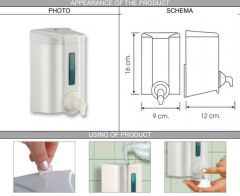 Vialli F2 Köpük Sabun Dispenseri Hazneli Beyaz 500 ml