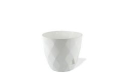 Omnipazar KRS-457 Yakamoz Tabaklı Plastik Saksı Takımı 26 Litre No 7 Beyaz