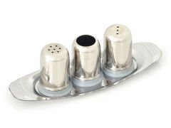 Omnisoft Küçük Boy Gondol Tuzluk Takımı Paslanmaz Çelik 6 Adet