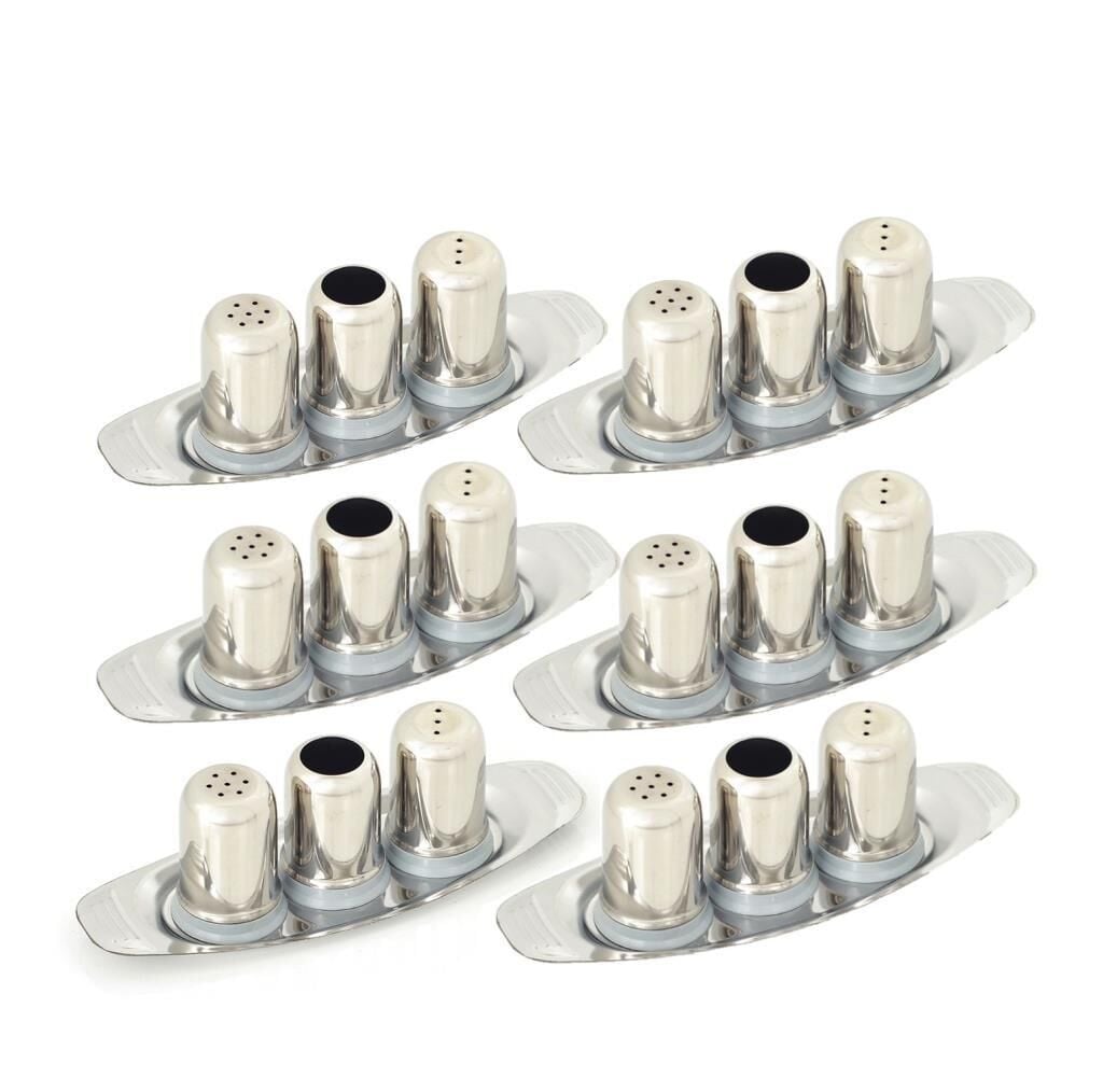 Omnisoft Küçük Boy Gondol Tuzluk Takımı Paslanmaz Çelik 6 Adet