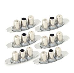 Omnisoft Küçük Boy Gondol Tuzluk Takımı Paslanmaz Çelik 6 Adet