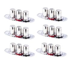 Omnipazar Büyük Boy Gondol Tuzluk Takımı Paslanmaz Çelik 6 Adet