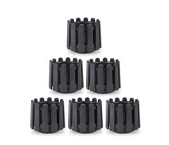 Omnipazar SO-İS02 İstanbul Dekoratif Yuvarlak Saksı 2,6 lt Antrasit 6 Adet