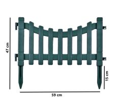 Omnipazar IRK-SB105 Sarmaşık Plastik Bahçe Dekorasyon Çiti 4'lü Set