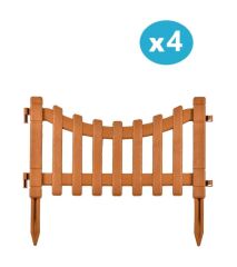 Omnipazar IRK-SB105 Sarmaşık Plastik Bahçe Dekorasyon Çiti 4'lü Set