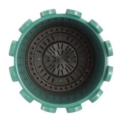 Omnipazar SO-İS02 İstanbul Dekoratif Yuvarlak Saksı 2,6 lt Yeşil 6 Adet