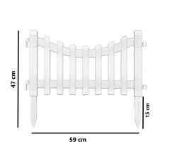 Omnipazar IRK-SB105 Sarmaşık Plastik Bahçe Dekorasyon Çiti 4'lü Set Beyaz