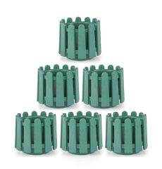 Omnipazar SO-İS03 İstanbul Dekoratif Yuvarlak Saksı 6,6 lt Yeşil 6 Adet