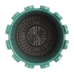 Omnipazar SO-İS04 İstanbul Dekoratif Yuvarlak Saksı 14,1 lt Yeşil 6 Adet