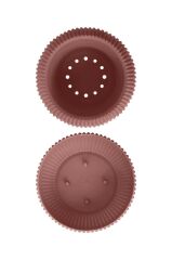 Omnipazar KRS-364 Dekoratif Plastik Mercan Saksı 1.2 Litre No 4 Antrasit (116)