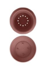 Omnipazar KRS-364 Dekoratif Plastik Mercan Saksı 1.2 Litre No 4 Bej
