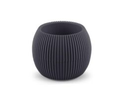 Omnipazar KRS-364 Dekoratif Plastik Mercan Saksı 1.2 Litre No 4 Antrasit (116)