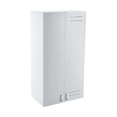 Omnipazar CLK-629 Plastik Kombi Kabini Dolabı 2 Kapaklı Beyaz