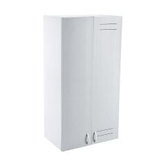 Omnipazar CLK-629 Plastik Kombi Kabini Dolabı 2 Kapaklı Beyaz