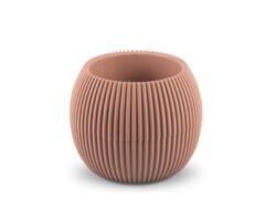 Omnipazar KRS-364 Dekoratif Plastik Mercan Saksı 1.2 Litre No 4 Soft Pembe