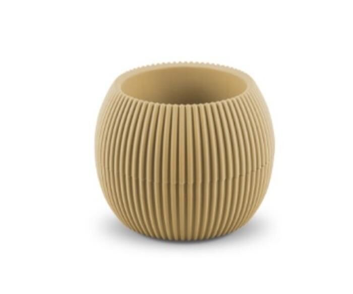 Omnipazar KRS-364 Dekoratif Plastik Mercan Saksı 1.2 Litre No 4 Soft Sarı