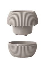 Omnipazar KRS-363 Dekoratif Plastik Mercan Saksı 0.7 Litre No 3