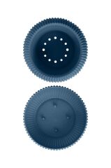 Omnipazar KRS-363 Dekoratif Plastik Mercan Saksı 0.7 Litre No 3 Gece Mavisi