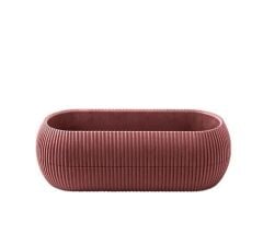 Omnipazar KRS-372 Dekoratif Plastik Mercan Uzun Saksı 1.3 Litre No 2