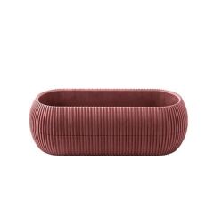 Omnipazar KRS-372 Dekoratif Plastik Mercan Uzun Saksı 1.3 Litre No 2