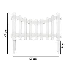 Omnipazar IRK-SB105 Sarmaşık Plastik Bahçe Dekorasyon Çiti 12'li Set Beyaz