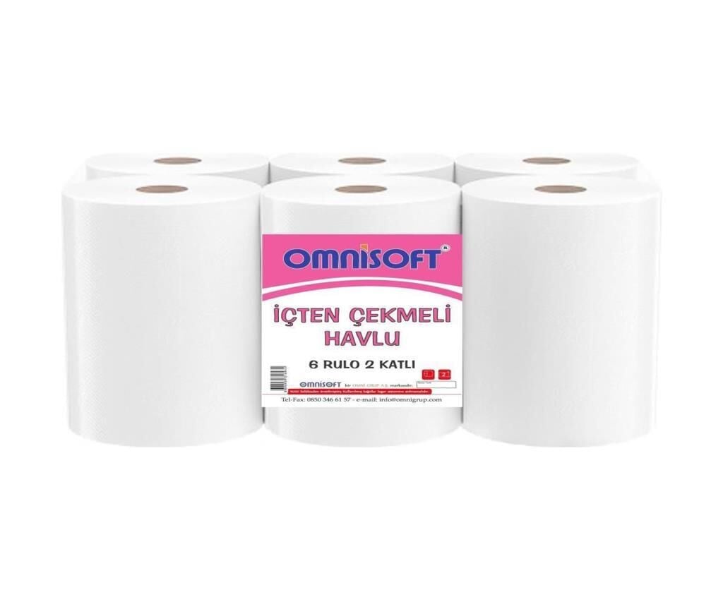 Omnisoft İçten Çekmeli Kağıt Havlu 6 Rulo