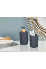 Omnipazar ELF-N522 Nostalji 4'lü Çöp Kovalı Wc Fırçalı Banyo Seti