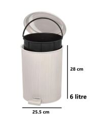 Omnipazar ELF-N522 Nostalji 4'lü Çöp Kovalı Wc Fırçalı Banyo Seti