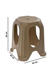 Omnipazar SY-4518 Plastik Kuşaklı Tabure Büyük Boy 4'lü Set