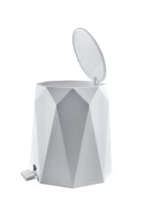 Omnipazar ELF-476 Geo Plastik Pedallı Çöp Kovası 4 Litre