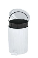 Omnipazar ELF-N320 Nostalji 3 Boy Plastik Pedallı Çöp Kovası