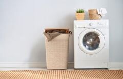 Omnipazar SY-4630 Plastik Safir Kirli Çamaşır Sepeti 55 lt Antrasit