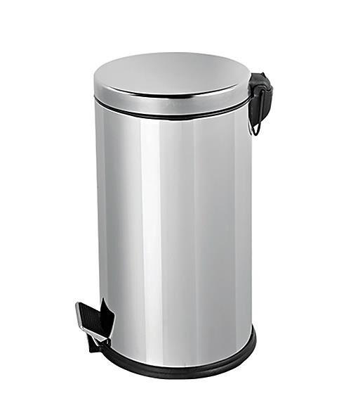 Omnisoft PLX 3700-316 Krom Pedallı Paslanmaz Çöp Kovası 16 Lt