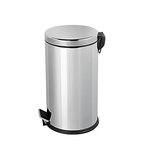 Omnisoft PLX3700-312 Krom Pedallı Paslanmaz Çöp Kovası 12 Lt