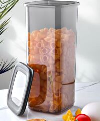 Omnipazar SY-2735 Fresca Kare Erzak Saklama Kabı Silikon Kapak 3'lü Set