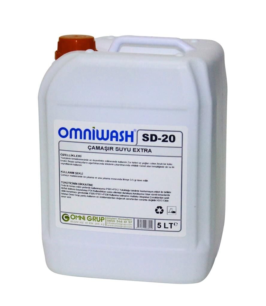 Omniwash SD-20 5000ml Çamaşır Suyu Extra
