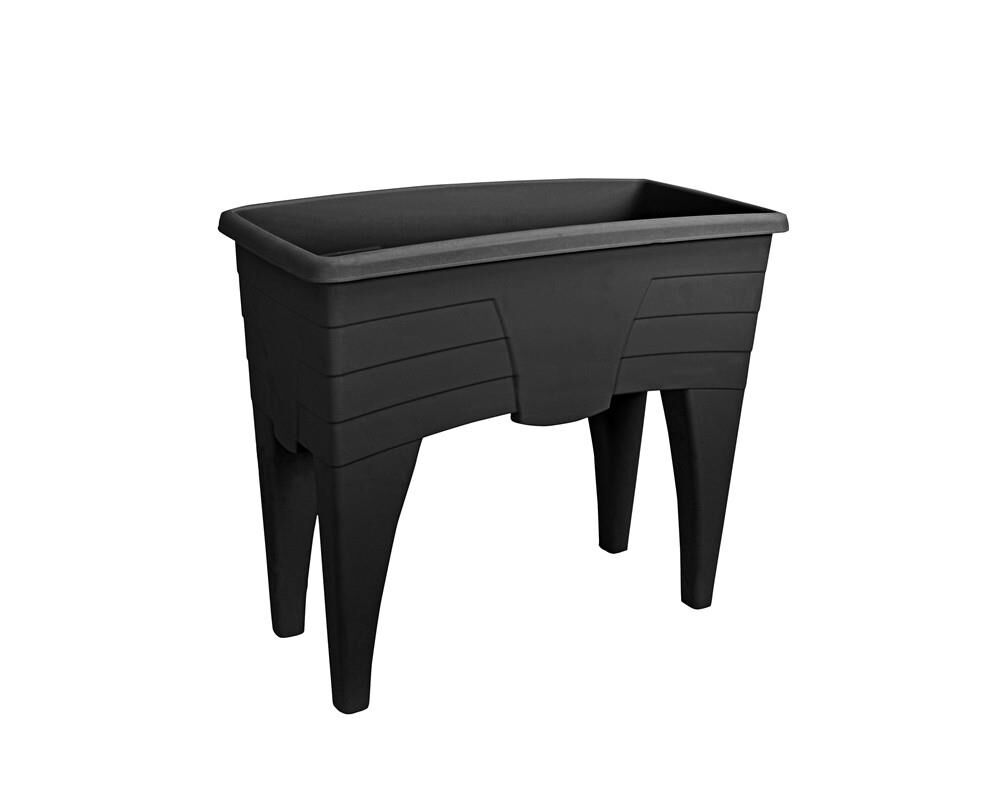 Omnipazar SO-AB02 Dekoratif Ayaklı Bahçe Yetiştirme Saksı 60 Litre No 2 Antrasit (116)